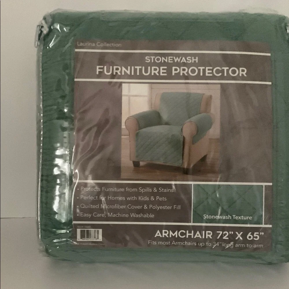 Stonewashed Green Armchair Furniture Cover